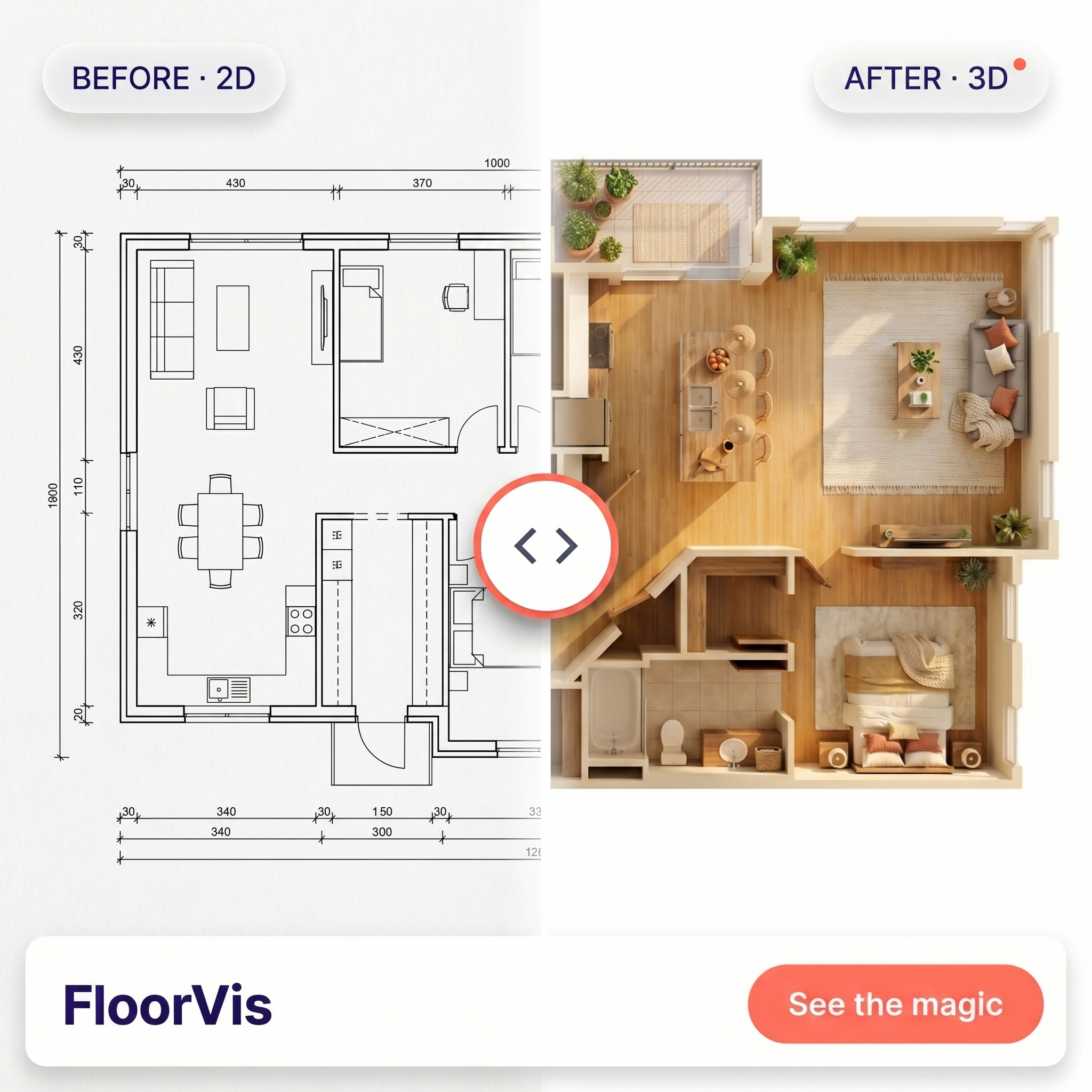 3D floor plan software helping a real estate agent market a property listing.