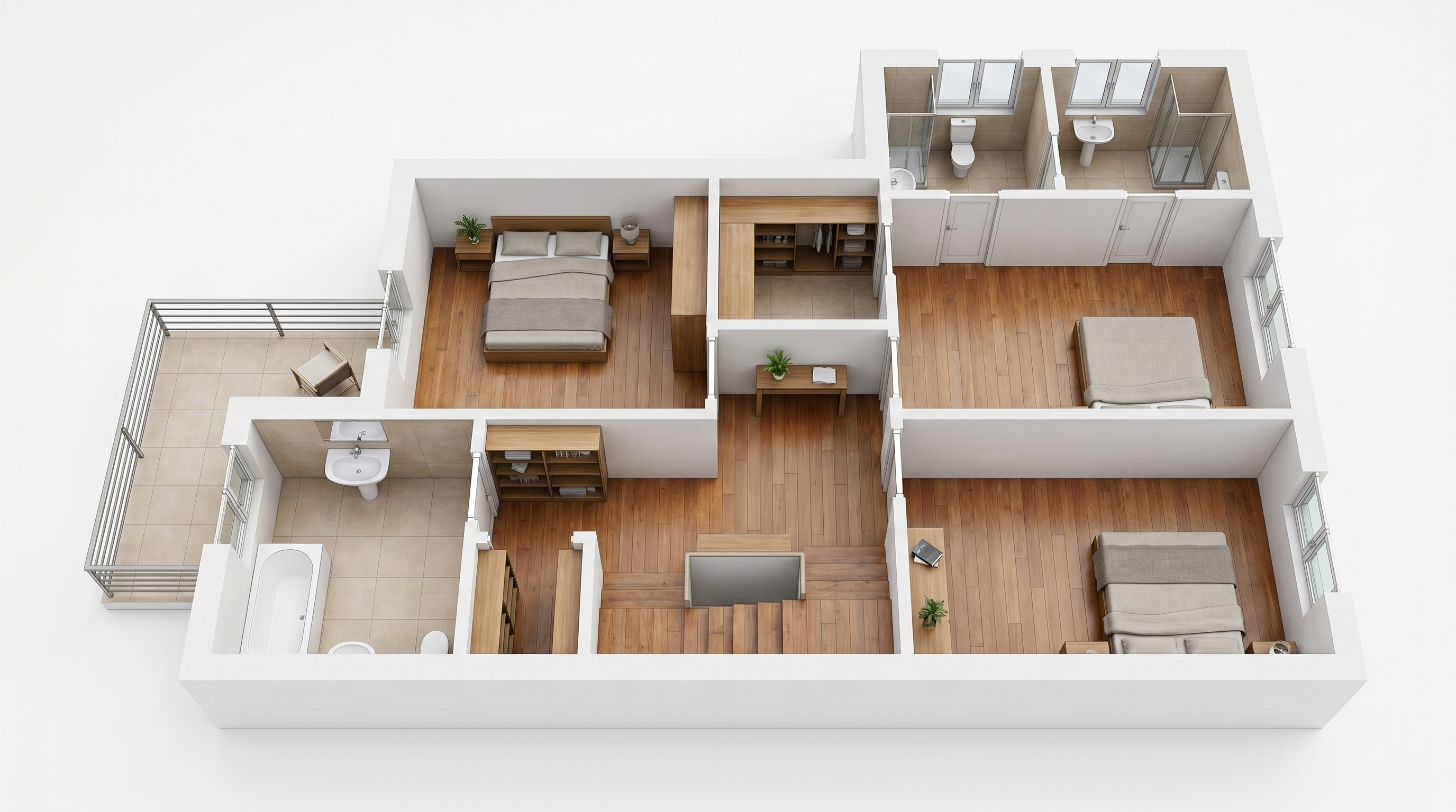 Second photorealistic FloorVis render example from the transformation gallery