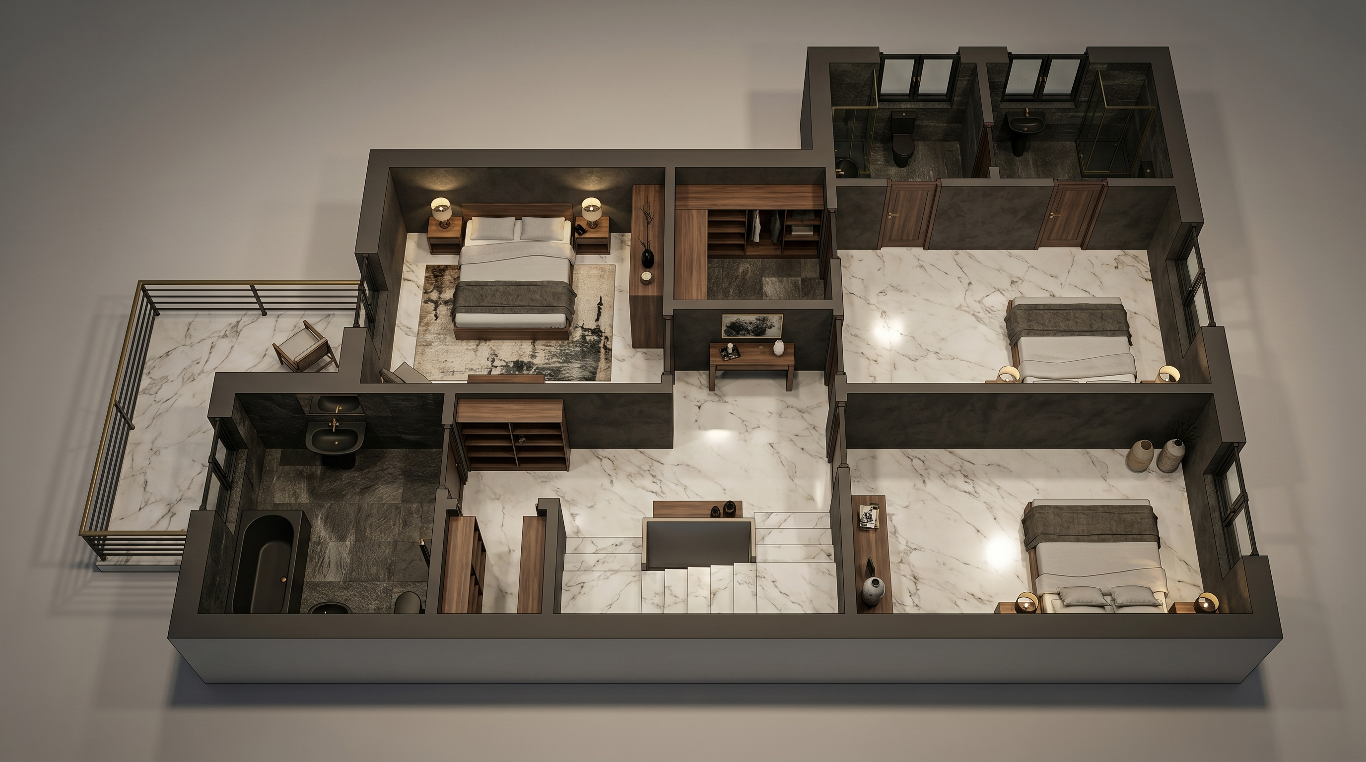 Second luxury FloorVis render example from the transformation gallery