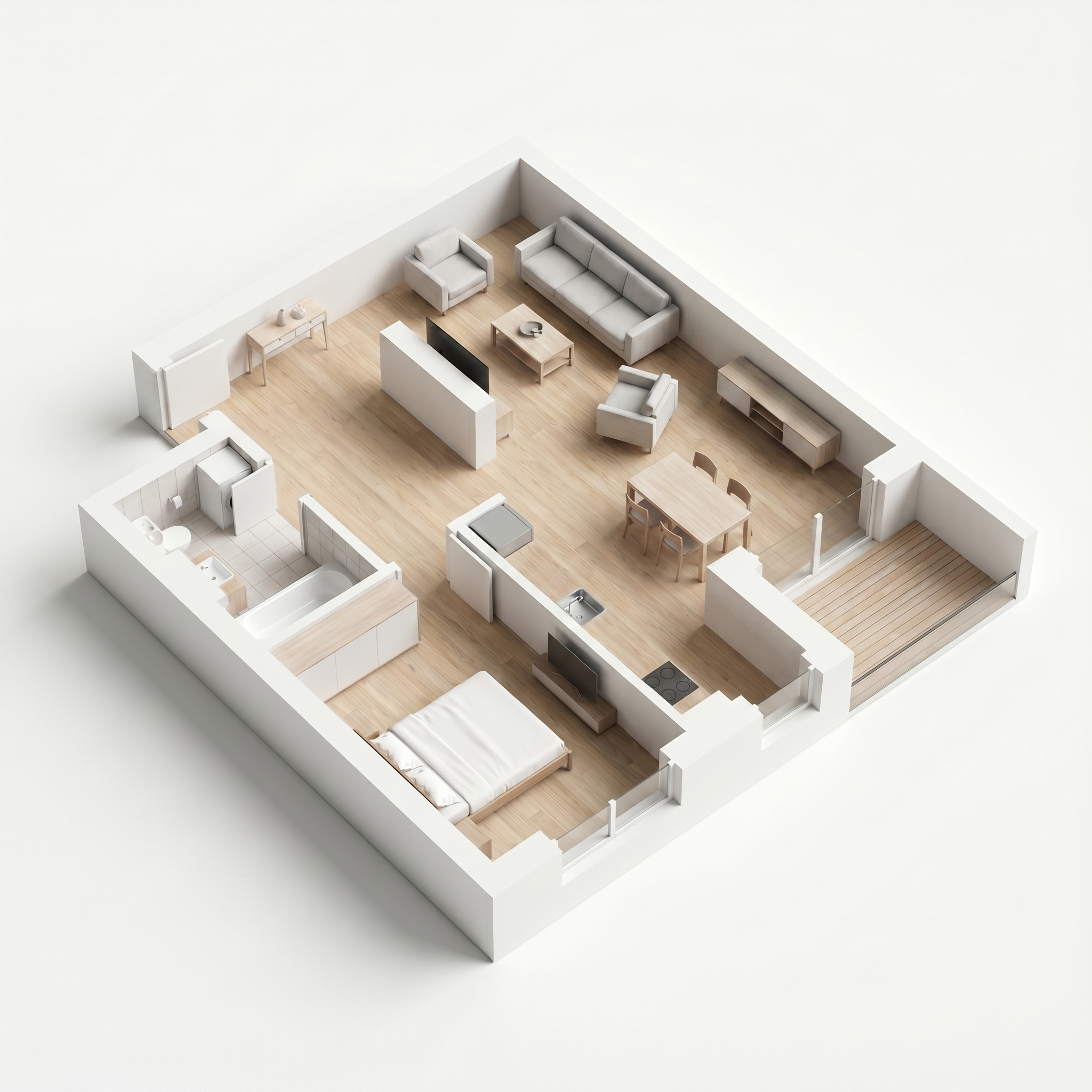 Minimalist FloorVis render example from the second transformation gallery